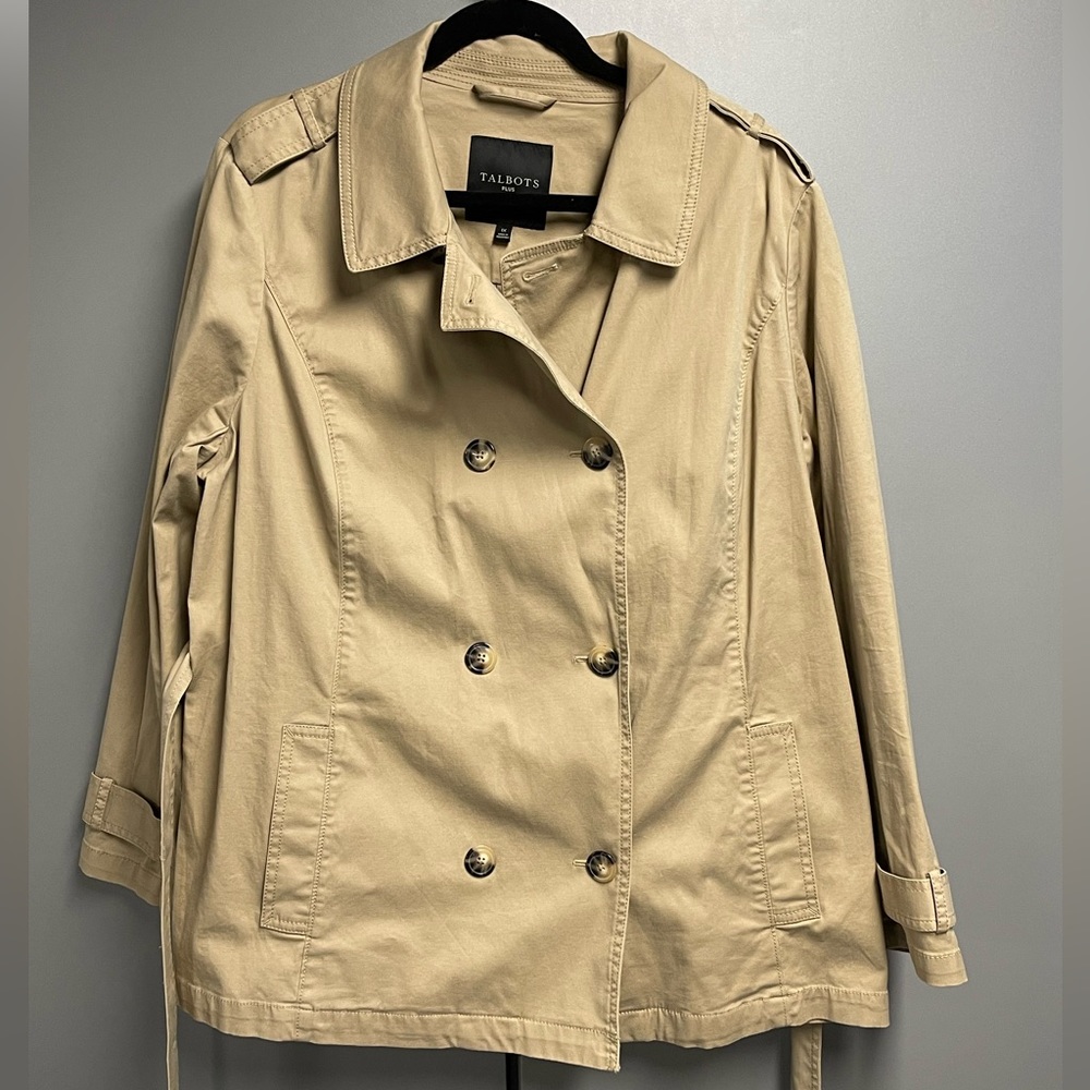 Talbots Trench Jacket Size 1X